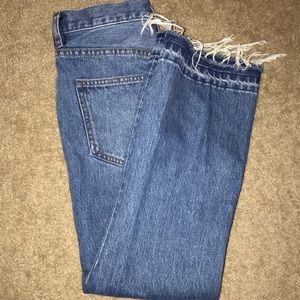 Free People raw hem denim jeans